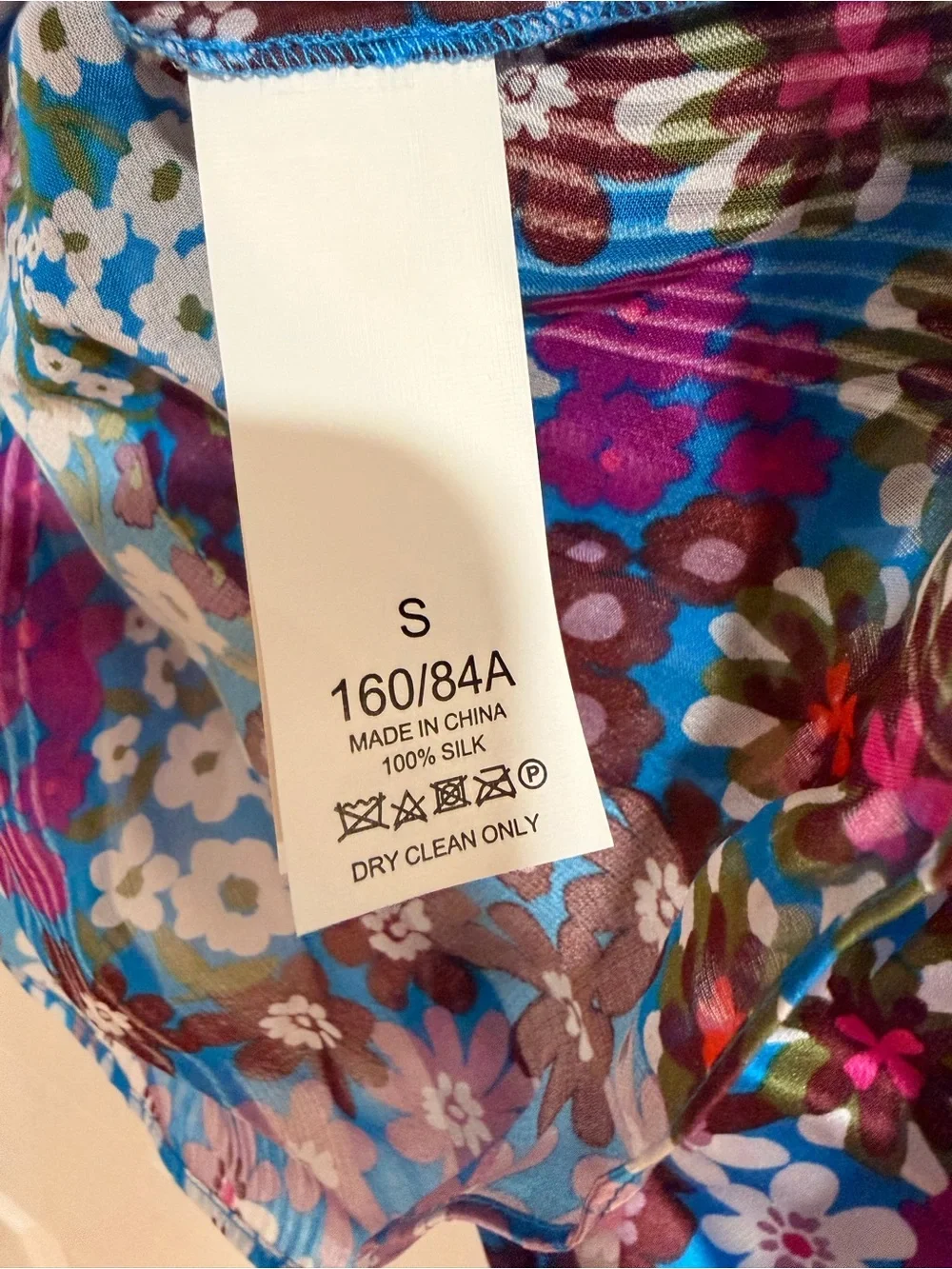 Kate Spade Pacific Petals Silk Chiffon Blouse Aruba Blue Ruffle Small NWOT